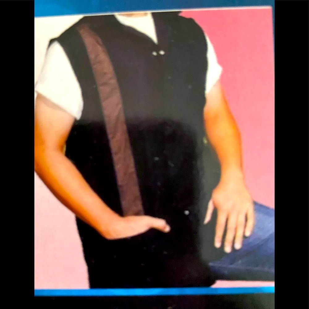 Mens retro Smock vest